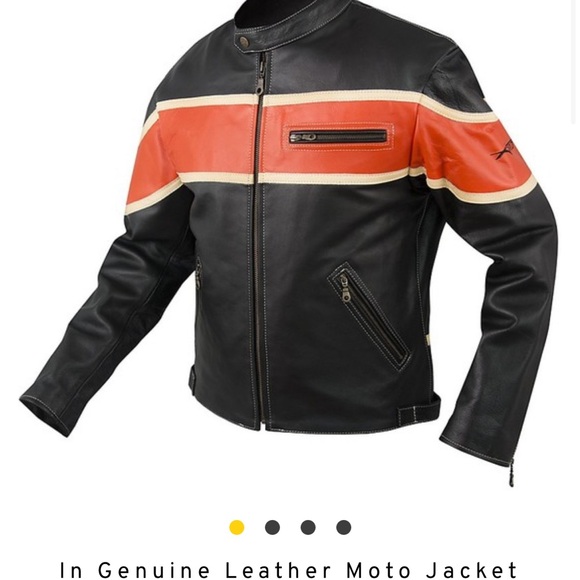 American Pro Italian leather Ladies Motorcycle Jacket - Picture 2 of 7